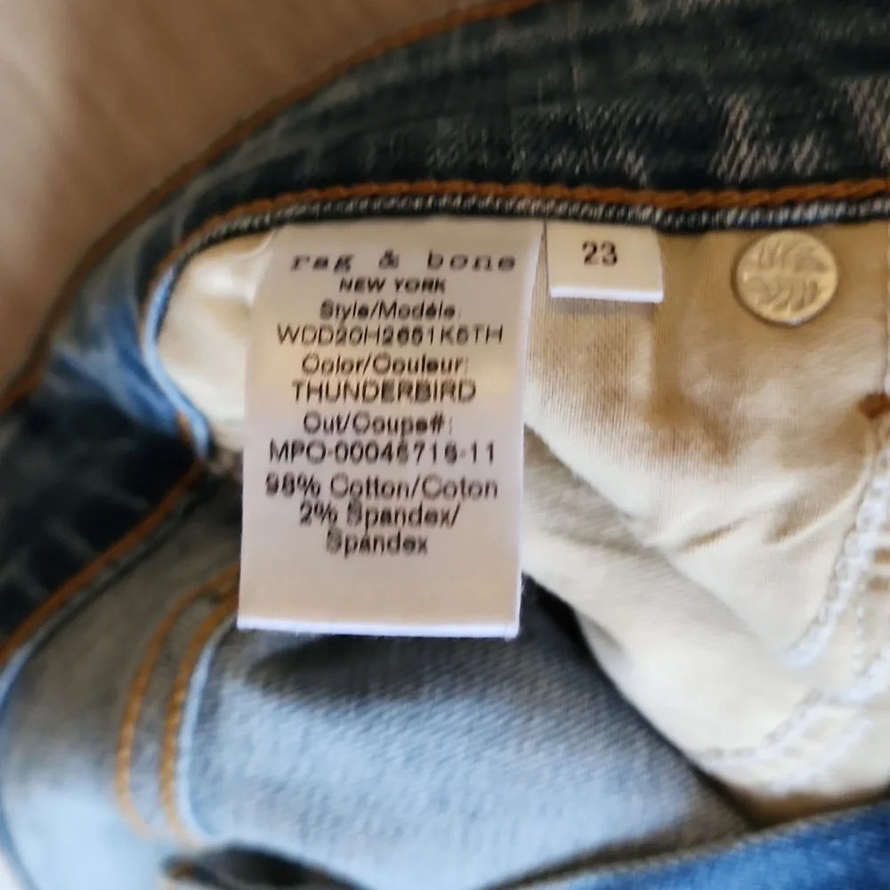 Rag & Bone Mid-rise skinny jeans size 23 NWT - Picture 6 of 6